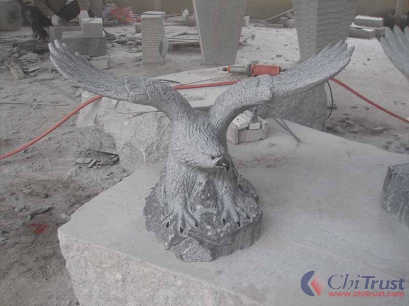 Eagle Stone Statue